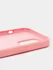 Розовый чехол для iPhone 13 Pro Max 6.7" Silicone Case закрытый низ с логотипом