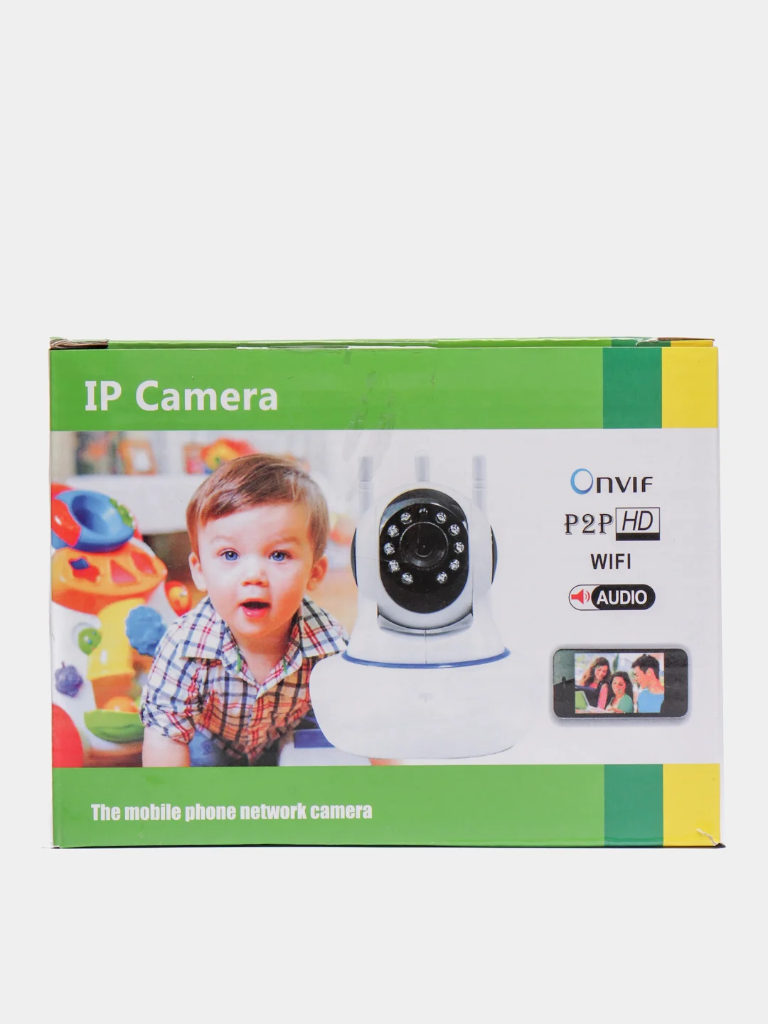 Мини-камера IP с функцией видеоняни P2P HD Wi-Fi, с микрофоном и динамиком