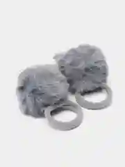 Серый детские резинки для волос, 2 штуки