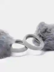 Серый детские резинки для волос, 2 штуки