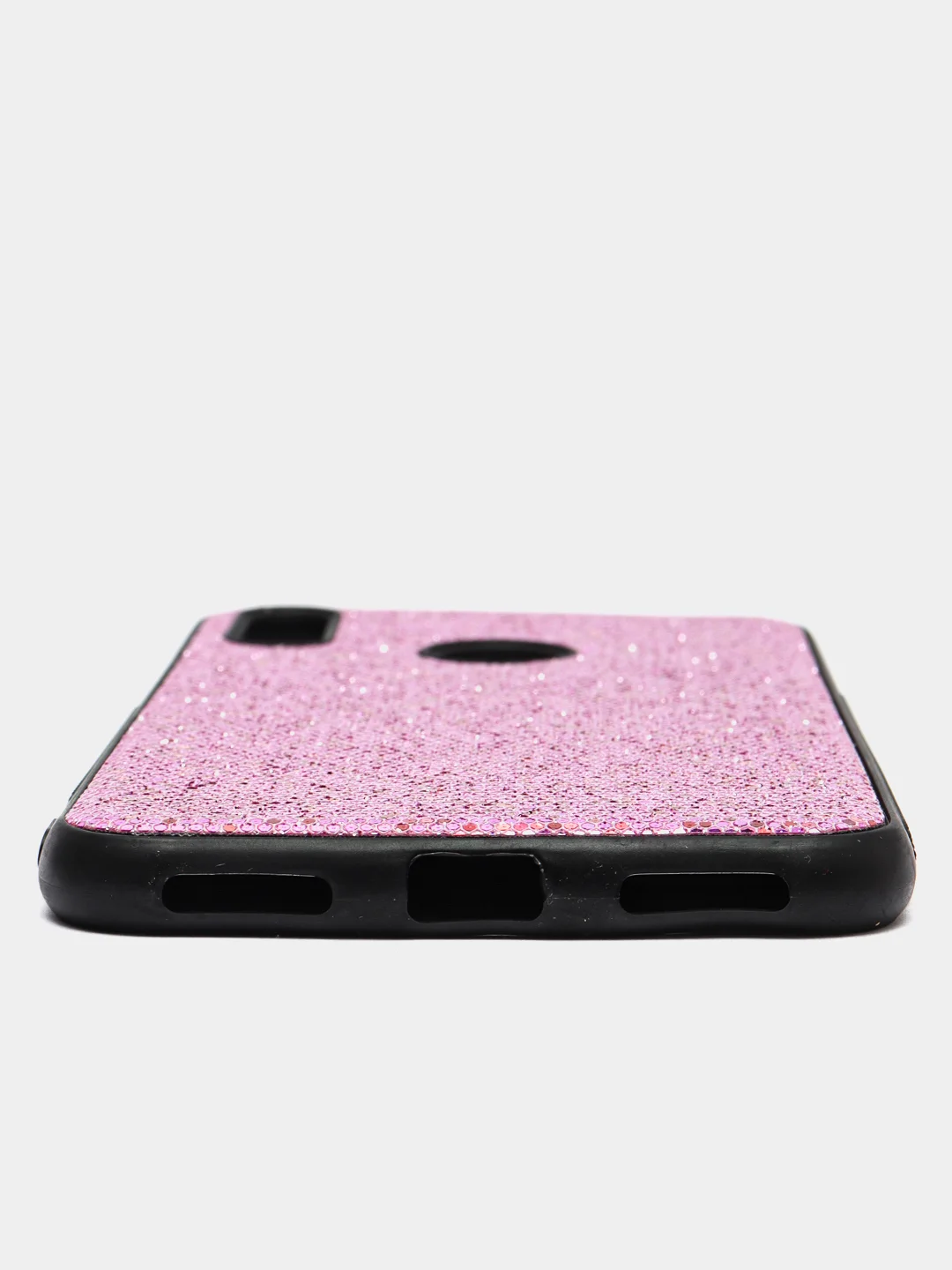 Розовый чехол Huawei Y7 2019, Хуавей У7 2019 силиконовый с блестками