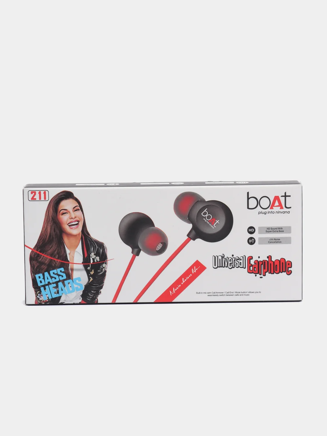 Наушники проводные universal Earphone boat 211 BASS HEADS