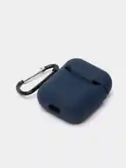 Темно-синий силиконовый чехол для беспроводных наушников AirPods 1, AirPods 2
