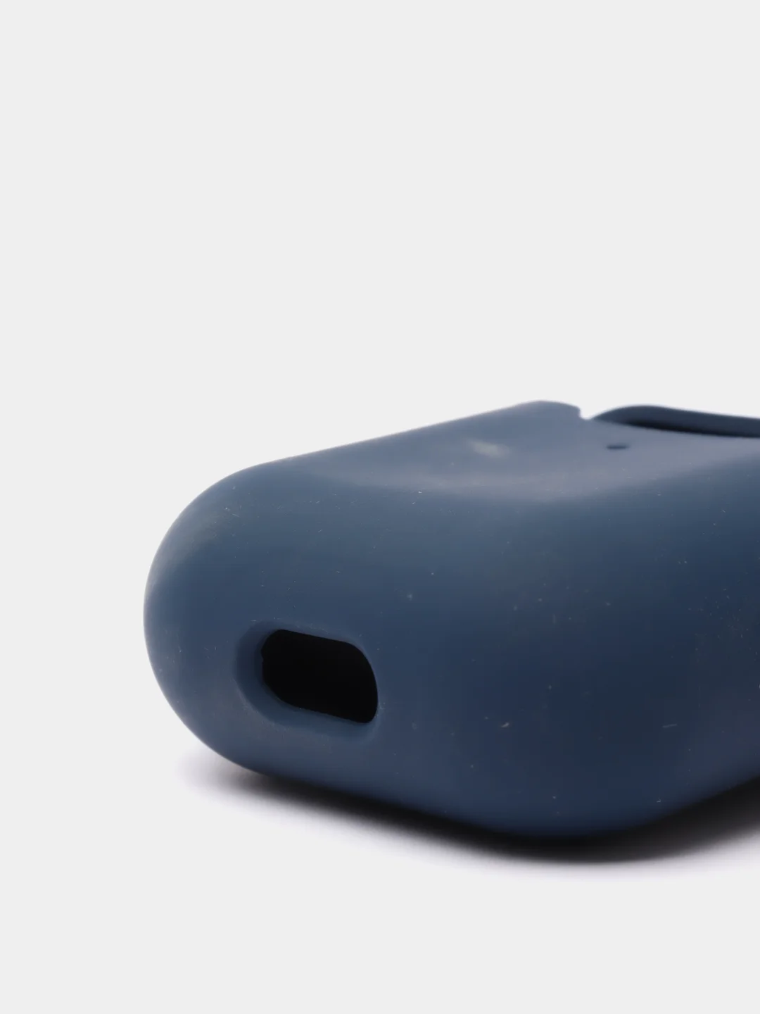 Темно-синий силиконовый чехол для беспроводных наушников AirPods 1, AirPods 2