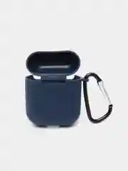 Темно-синий силиконовый чехол для беспроводных наушников AirPods 1, AirPods 2