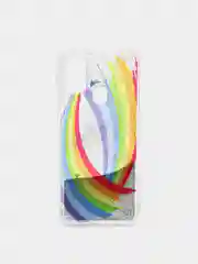 Коричневый чехол Samsung Galaxy M21, M30s (Самсунг Галакси М21, М30с) переливающийся жидкий блестками