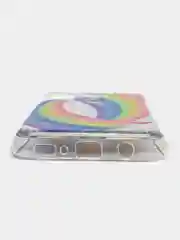 Коричневый чехол Samsung Galaxy M21, M30s (Самсунг Галакси М21, М30с) переливающийся жидкий блестками