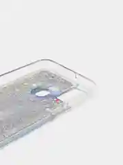 Коричневый чехол Samsung Galaxy M21, M30s (Самсунг Галакси М21, М30с) переливающийся жидкий блестками