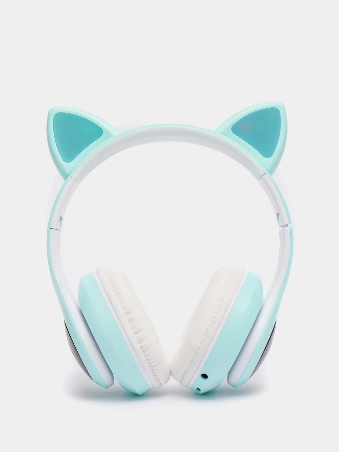 Бирюзовый беспроводные наушники Bluetooth со светящимися кошачьими ушами CAT STN-28