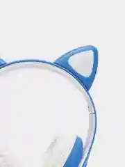 Синий беспроводные наушники Bluetooth со светящимися кошачьими ушами CAT STN-28