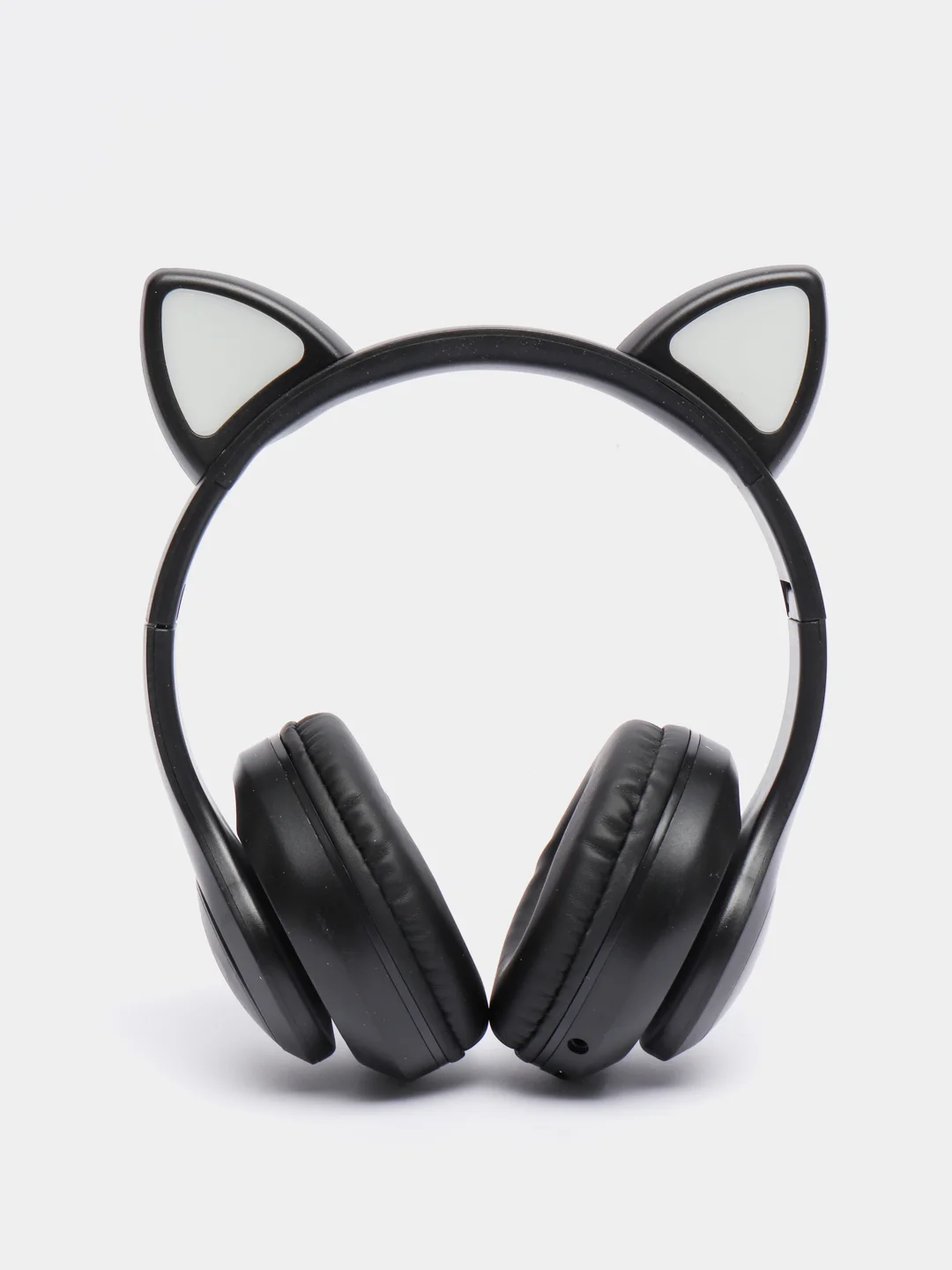 Черный беспроводные наушники Bluetooth со светящимися кошачьими ушами CAT STN-28