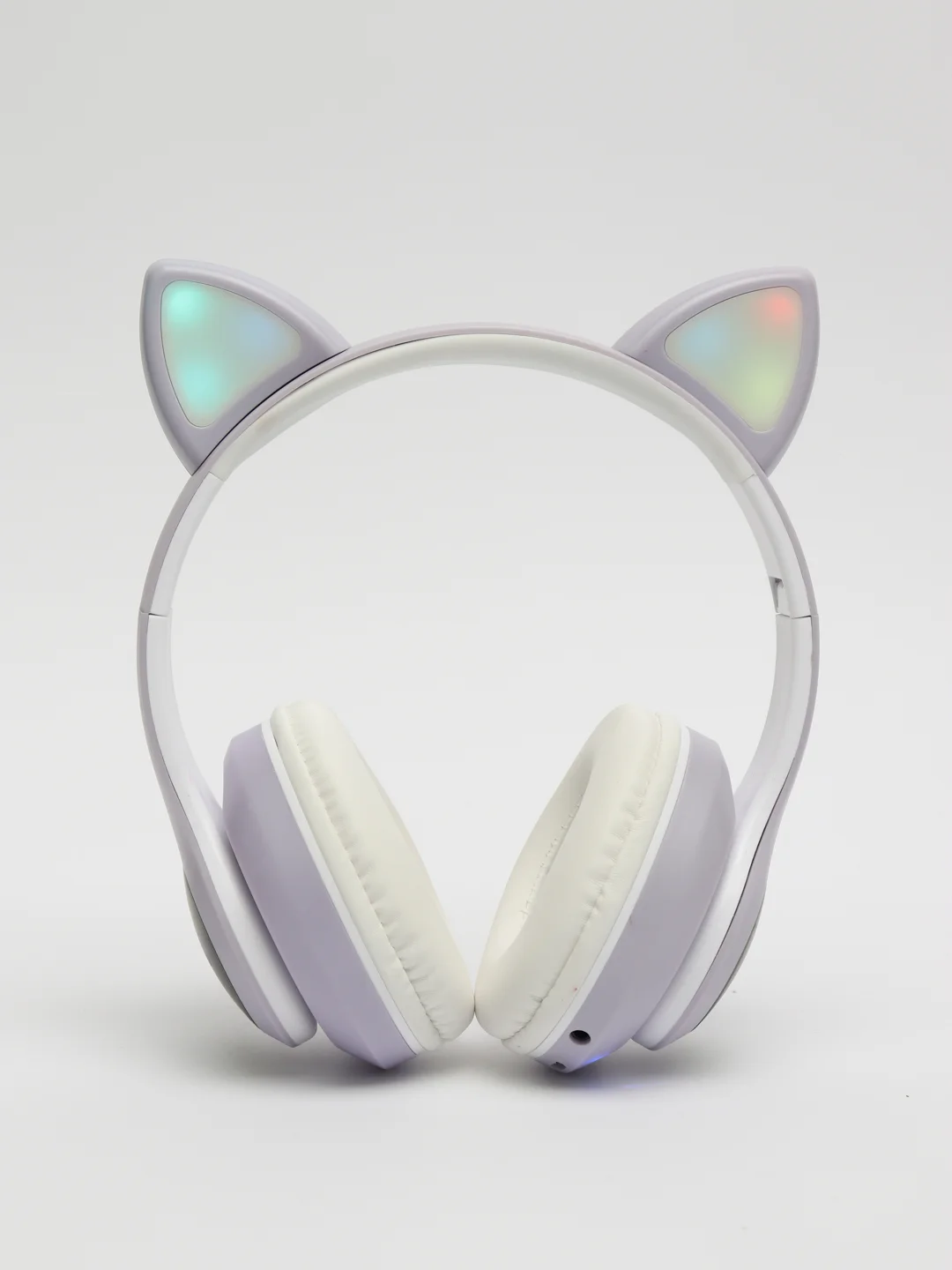 Сиреневый беспроводные наушники Bluetooth со светящимися кошачьими ушами CAT STN-28