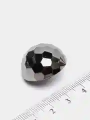 Угольный пуговица на ножке "Диско", 22-26 мм