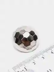 Серебряный пуговица на ножке "Диско", 22-26 мм