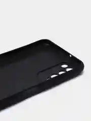Синий чехол Honor 10X Lite силиконовый, имитация кожи