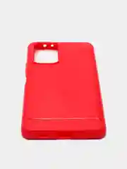 Красный чехол для Xiaomi Redmi Note 10 Pro, имитация вставок под карбон