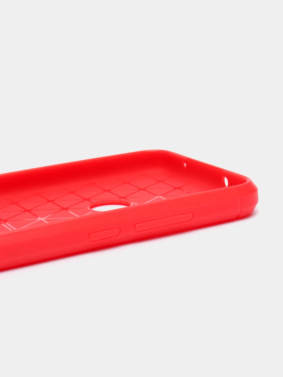 Красный чехол Xiaomi Redmi Note 8T имитация вставок под карбон