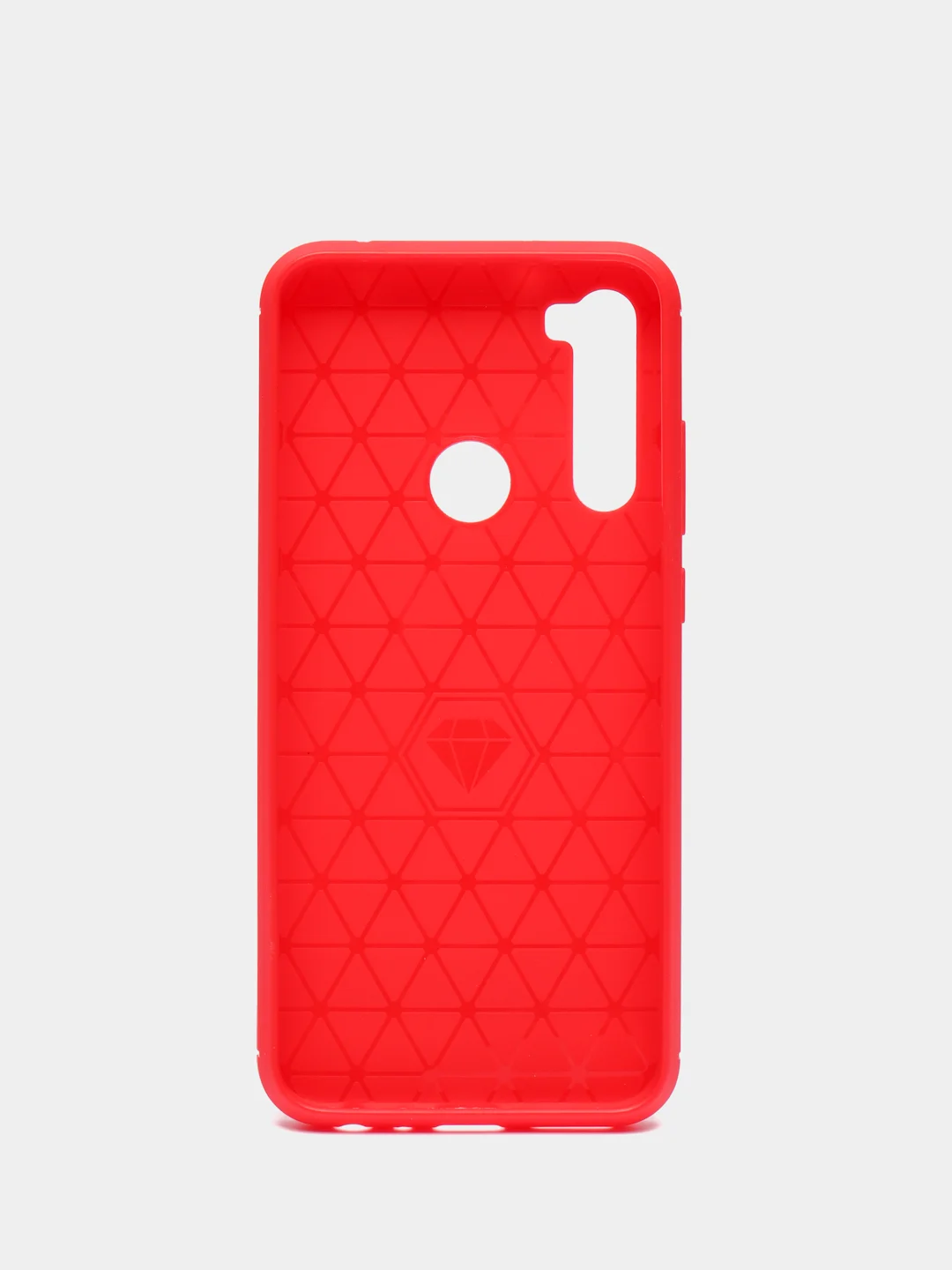 Красный чехол Xiaomi Redmi Note 8T имитация вставок под карбон