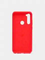 Красный чехол Xiaomi Redmi Note 8T имитация вставок под карбон
