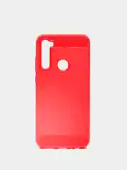 Красный чехол Xiaomi Redmi Note 8T имитация вставок под карбон