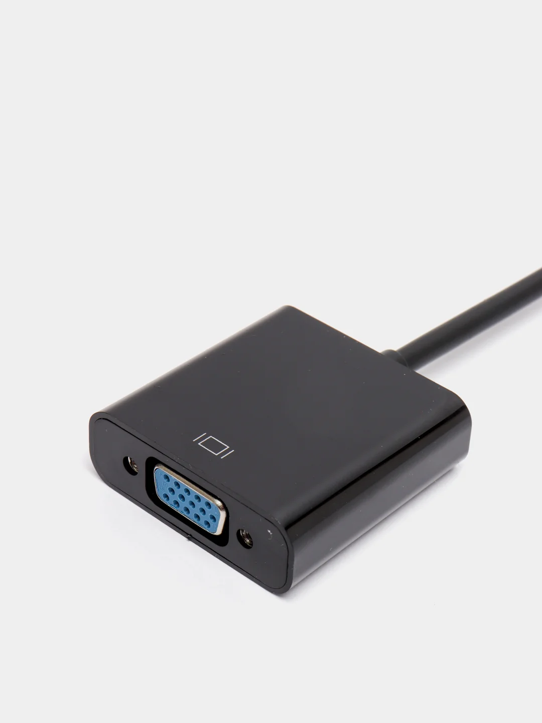 Черный адаптер Конвертер HDMI to VGA + AUX кабель