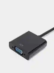 Черный адаптер Конвертер HDMI to VGA + AUX кабель