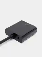 Черный адаптер Конвертер HDMI to VGA + AUX кабель