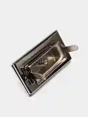 Застёжка для сумки, 4,4 х 2,5 см, цвет серебряный