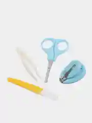 Голубой маникюрный набор для новорожденных детей, детские ножницы