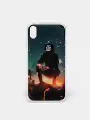 Черный силиконовый чехол IPhone XR, с рисунком
