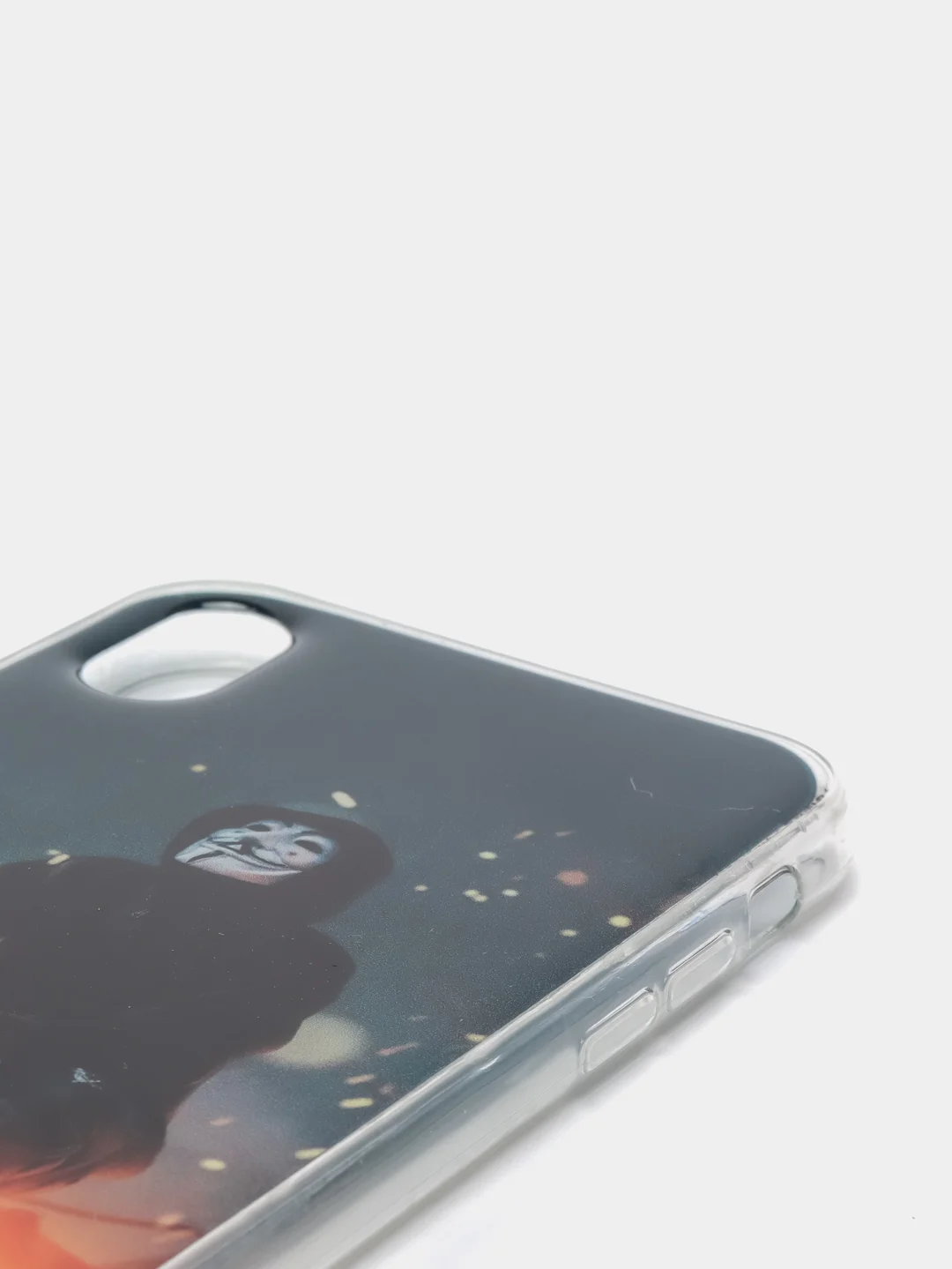 Серый силиконовый чехол IPhone XR, с рисунком