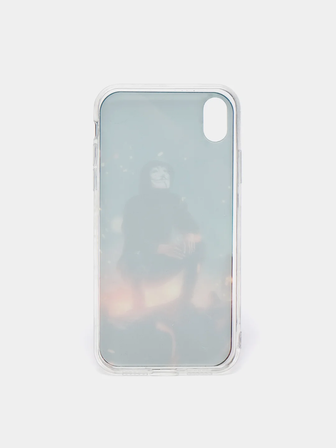 Серый силиконовый чехол IPhone XR, с рисунком