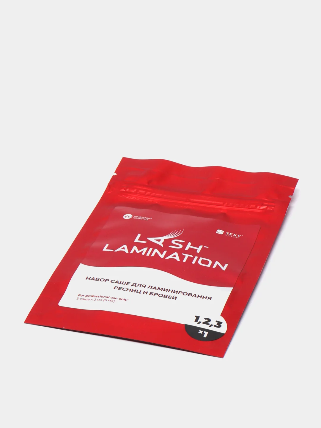 Набор для ламинирования ресниц и бровей в саше SEXY LAMINATION, (3 саше x 2мл)