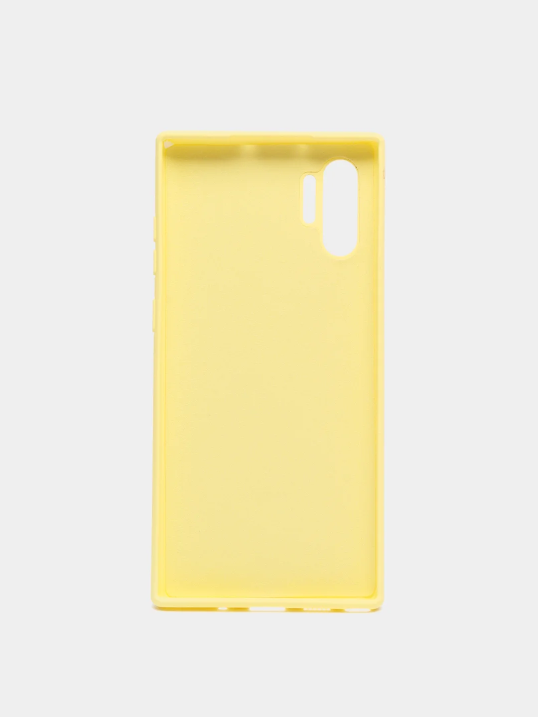 Желтый чехол Samsung Note 10 Plus / Note 10 pro с бархатом внутри