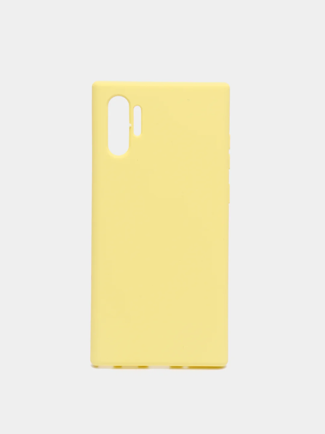Желтый чехол Samsung Note 10 Plus / Note 10 pro с бархатом внутри
