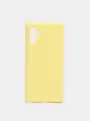 Желтый чехол Samsung Note 10 Plus / Note 10 pro с бархатом внутри