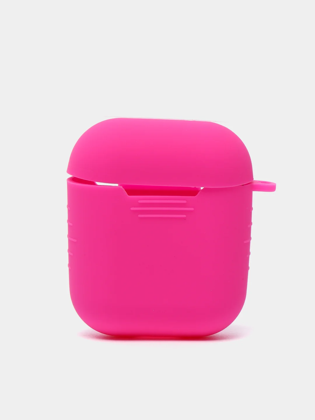 Тёмно-розовый силиконовый чехол для беспроводных наушников AirPods 1, AirPods 2