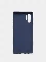 Синий меланж чехол Samsung Note 10 Plus / Note 10 pro с бархатом внутри