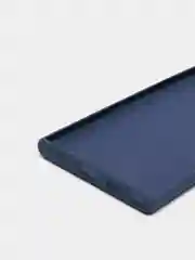 Синий меланж чехол Samsung Note 10 Plus / Note 10 pro с бархатом внутри