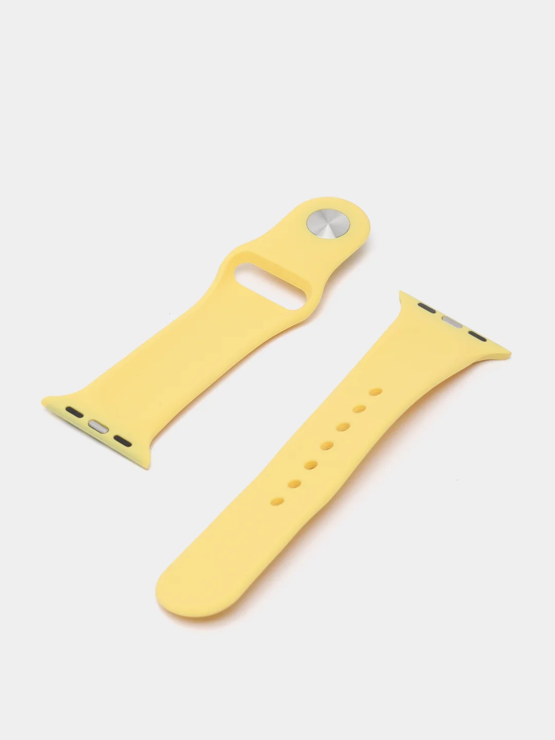 Лимонный ремешок для Apple Watch, силиконовый