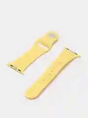 Лимонный ремешок для Apple Watch, силиконовый