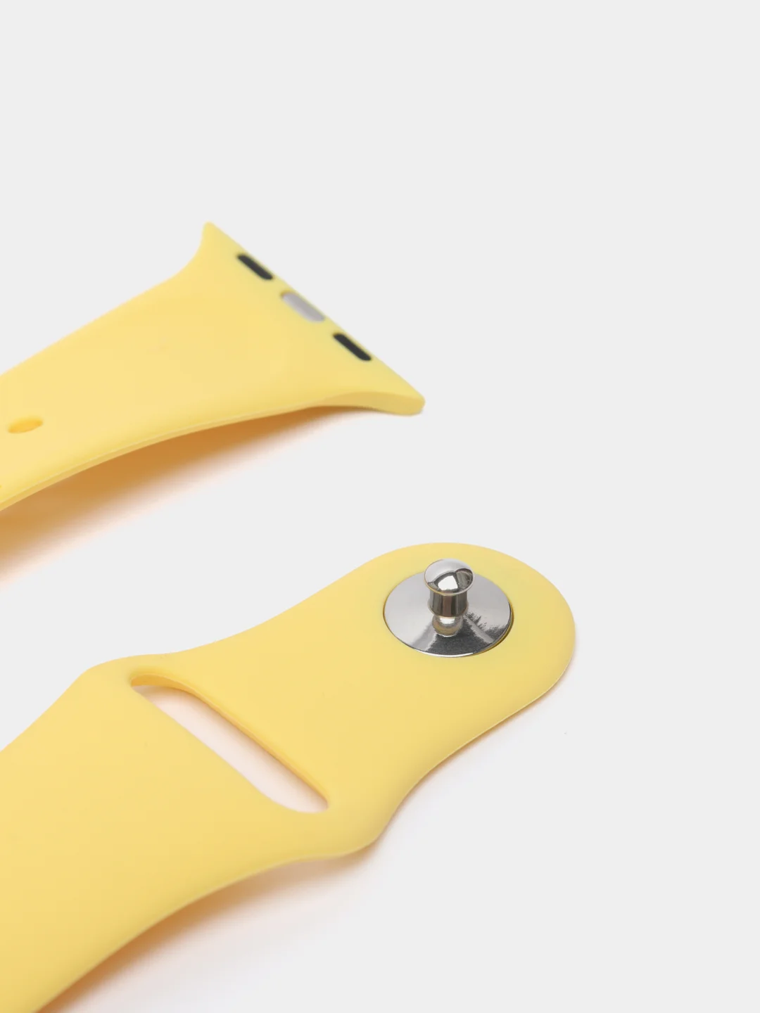 Лимонный ремешок для Apple Watch, силиконовый