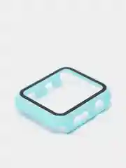 Бирюзовый бампер с защитным стеклом для Apple Watch 38/40/41/42/44/45/49