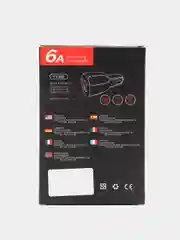 Белый автомобильное зарядное устройство (АЗУ) 2хUSB / FM Модулятор Bluetooth Трансмиттер