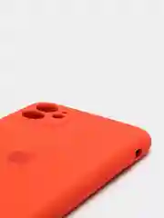 Коралловый силиконовый чехол iPhone 11, Silicone Case, с закрытым низом и защитой камеры