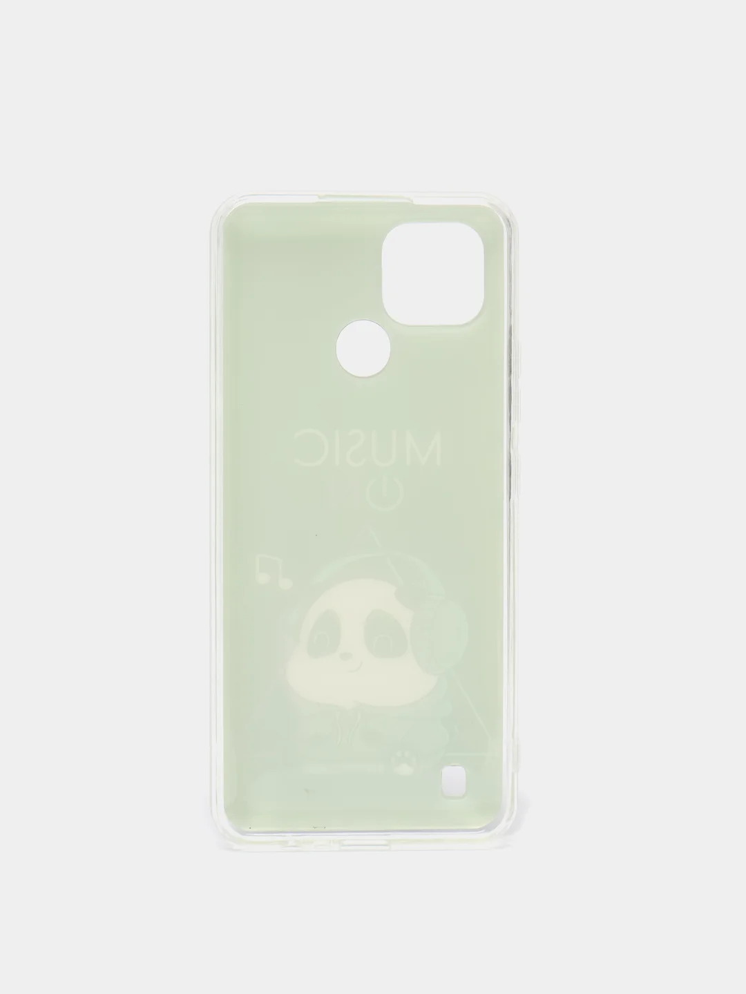Черный силиконовый чехол Realme C21, с рисунком