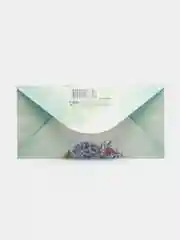 Бирюзовый конверт-открытка для денег  "С Днем рождения"