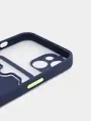 Темно-синий чехол для iPhone XR, 11, 12, 13, Pro, Max, 7, 8, ХР с карманом, отделением для карт