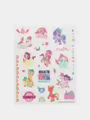 Наклейки - татуировки My Little Pony, 2 листа, диз. 1