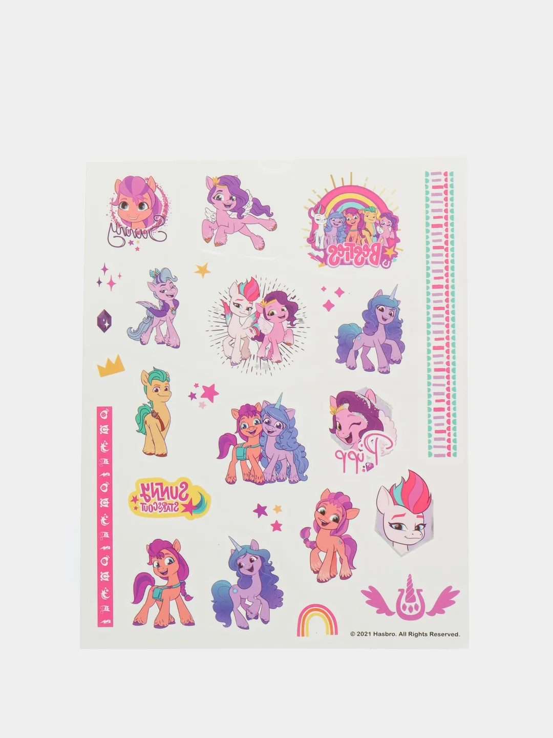 Наклейки - татуировки My Little Pony, 2 листа, диз. 1